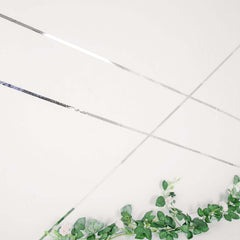 100 Yds 3 8" Silver Metallic Film Tape Adhesive, DIY Floral Wrap Craft Decor Tape - Polyester with Acrylic