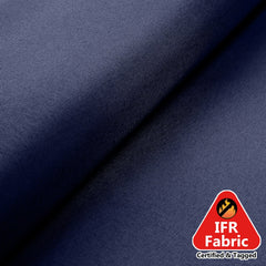 54"x10 Yards Fire Retardant Polyester Navy Blue Fabric Bolt, DIY Craft Fabric Roll for Upholstery, Curtains, and Event Decor