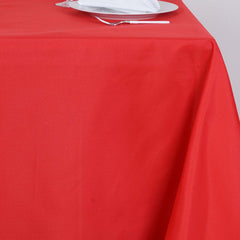 Polyester Square 90"x90" Tablecloth Red - Wrinkle-Resistant & Durable Table Cover