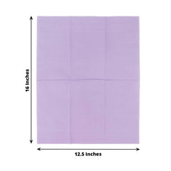50-Pack Paper Napkins Soft Lavender Lilac - Disposable 2-Ply Cocktail and Beverage Napkins for Weddings