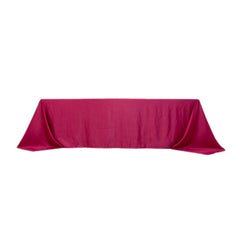 Lamour Satin 90"x156" Rectangle Tablecloth Fuchsia - Luxurious, Soft Seamless Table Cover