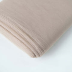 54"x40 Yards Taupe Tulle Fabric Bolt, DIY Crafts Sheer Fabric Roll