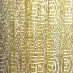 8ftx8ft Gold Geometric Sequin Event Curtain Drapes with Satin Backing, Seamless Opaque Sparkly Backdrop Event Panel in Diamond Glitz Pattern