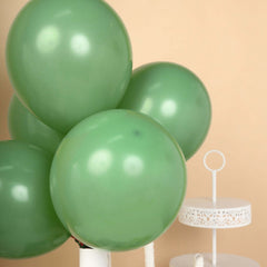 25 Pack 12" Matte Pastel Dusty Sage Green Helium Air Latex Party Balloons