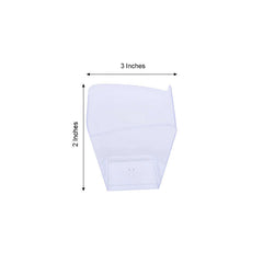 12 Pack 3oz Clear Square Plastic Dessert Cups, Disposable Snack Cups
