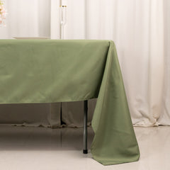 Premium Polyester 60"x126" Rectangle Tablecloth Dusty Sage Green - Stain-Resistant 220GSM Finish Table Cover