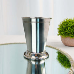 Mint Julep Cup Vase Stainless Steel Silver - Perfect for Flower Arrangements and Event Decor 4.5"