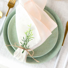 25-Pack Artificial Fern Leaf Branch Stems Green - Versatile Faux Stems for Floral Bouquets Vase Displays & Event Decor 6"