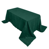 Taffeta 90"x132" Rectangle Tablecloth Hunter Emerald Green - Seamless Accordion Crinkle Table Cover
