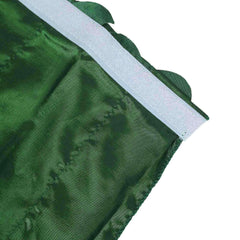 Taffeta Fabric 14ft Table Skirt Green 3D Leaf Petal Design - Exquisite & Stylish Event Table Cover