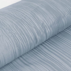 54"x10 Yards Dusty Blue Accordion Crinkle Taffeta Fabric Bolt