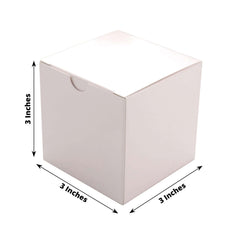 100 Pack 3" DIY Blush Party Shower Favor Candy Gift Boxes