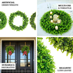 2 Pack 21" Green Artificial Lifelike Eucalyptus Leaf Spring Wreaths