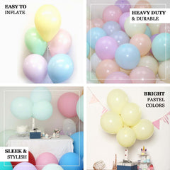 25 Pack 12" Matte Pastel Purple Helium or Air Latex Party Balloons