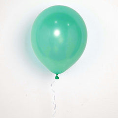 25 Pack 12" Shiny Pearl Turquoise Latex Helium or Air Balloons