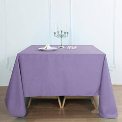 Polyester Square 90"x90" Tablecloth Violet Amethyst - Wrinkle-Resistant & Durable Table Cover