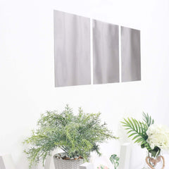 12 Pack Square Acrylic Mirror Wall Stickers, 12"x12" Removable Wall Decals For Home Decor