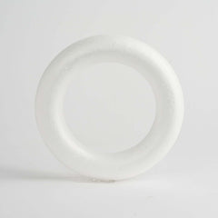 12 Pack 8" White Styrofoam Ring, Foam Circle Hoop For DIY Crafts