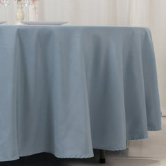 Premium Polyester 108" Round Tablecloth Dusty Blue - Wrinkle-Resistant 220GSM Table Cover