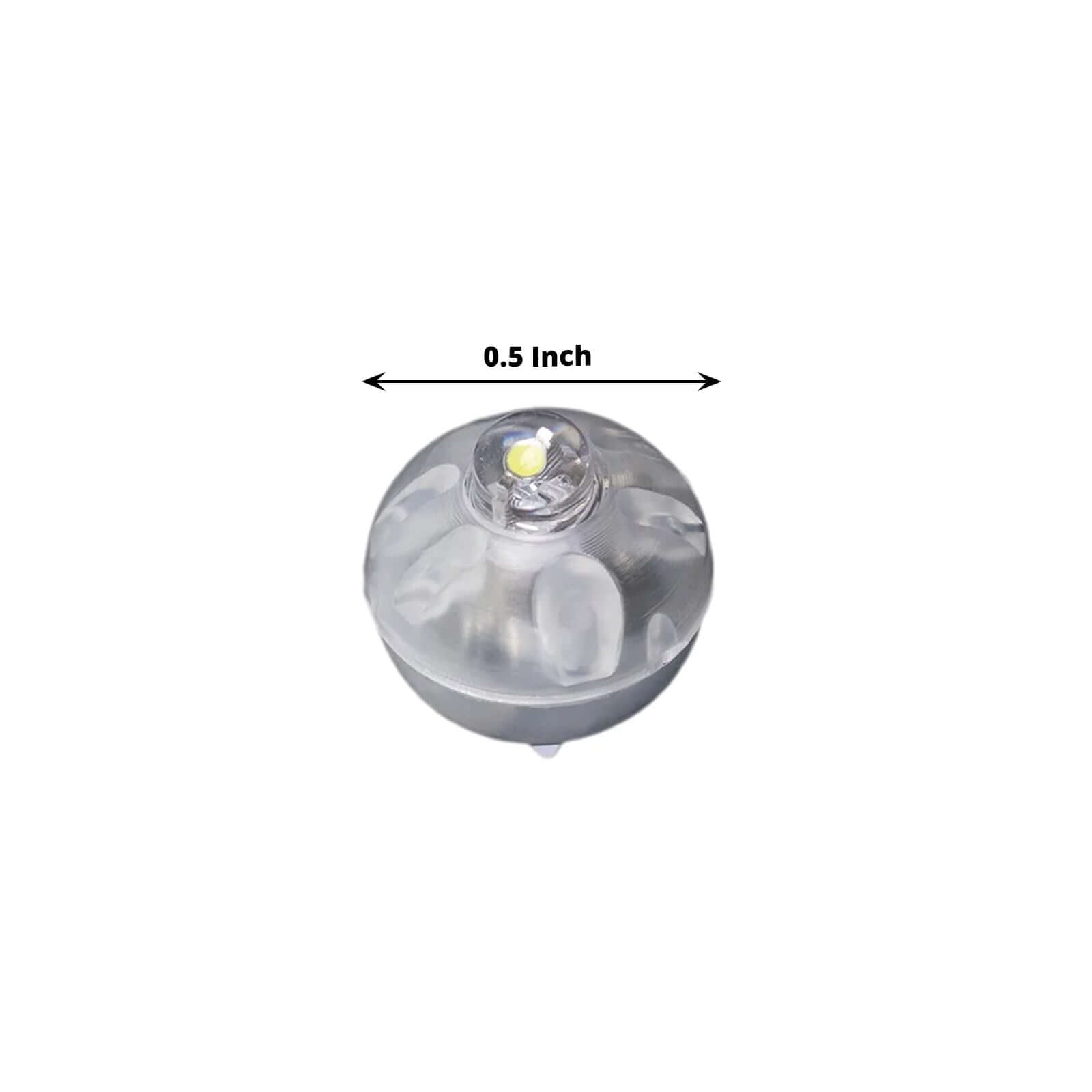 50-Pack LED Mini Balloon Lights Round Purple - Waterproof Battery Operated Balls 0.5"