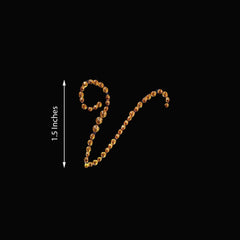 12 Pack 1.5" Gold Rhinestone Monogram Letter Jewel Sticker Self Adhesive DIY Diamond Decor - V