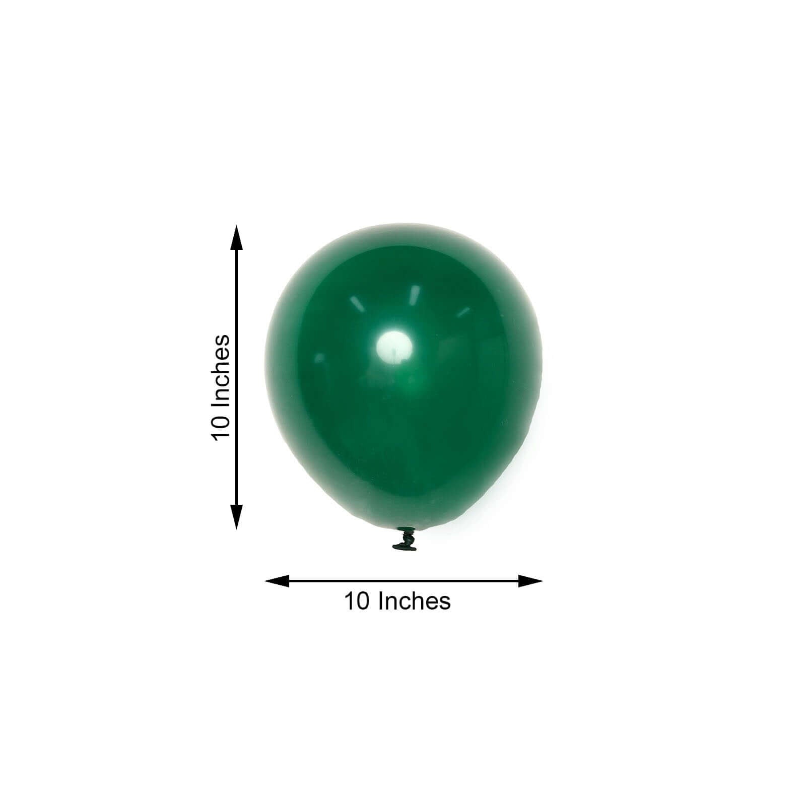 25 Pack 10" Matte Pastel Emerald Helium or Air Latex Party Balloons