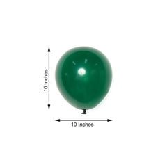 25 Pack 10" Matte Pastel Emerald Helium or Air Latex Party Balloons