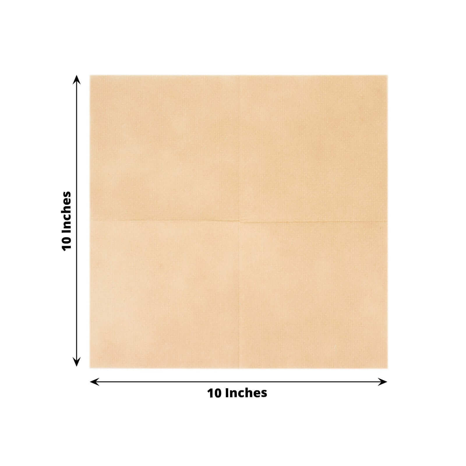 20-Pack Paper Linen-Like Cocktail Napkins Natural - Disposable 5"x5" Airlaid Soft Napkins
