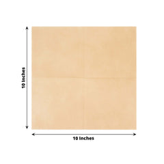 20-Pack Paper Linen-Like Cocktail Napkins Natural - Disposable 5"x5" Airlaid Soft Napkins