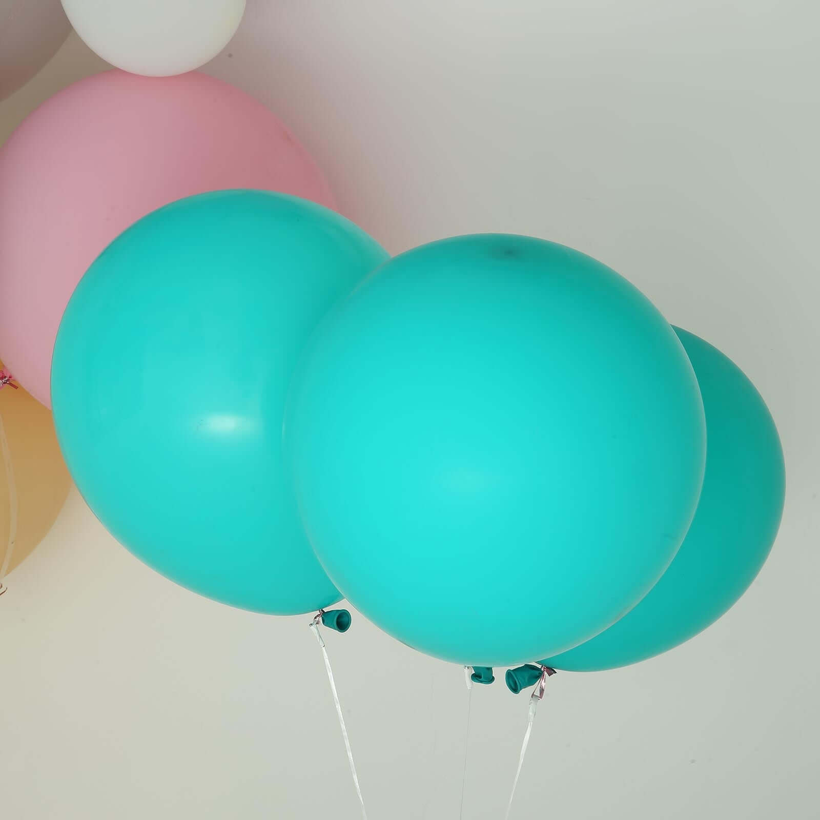 10 Pack 18" Matte Pastel Turquoise Helium Air Latex Party Balloons