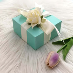100 Pack 4"x4"x2" Turquoise Cake Cupcake Party Favor Gift Boxes, DIY