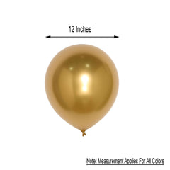 25 Pack 12" Metallic Chrome Purple Latex Helium Air Party Balloons