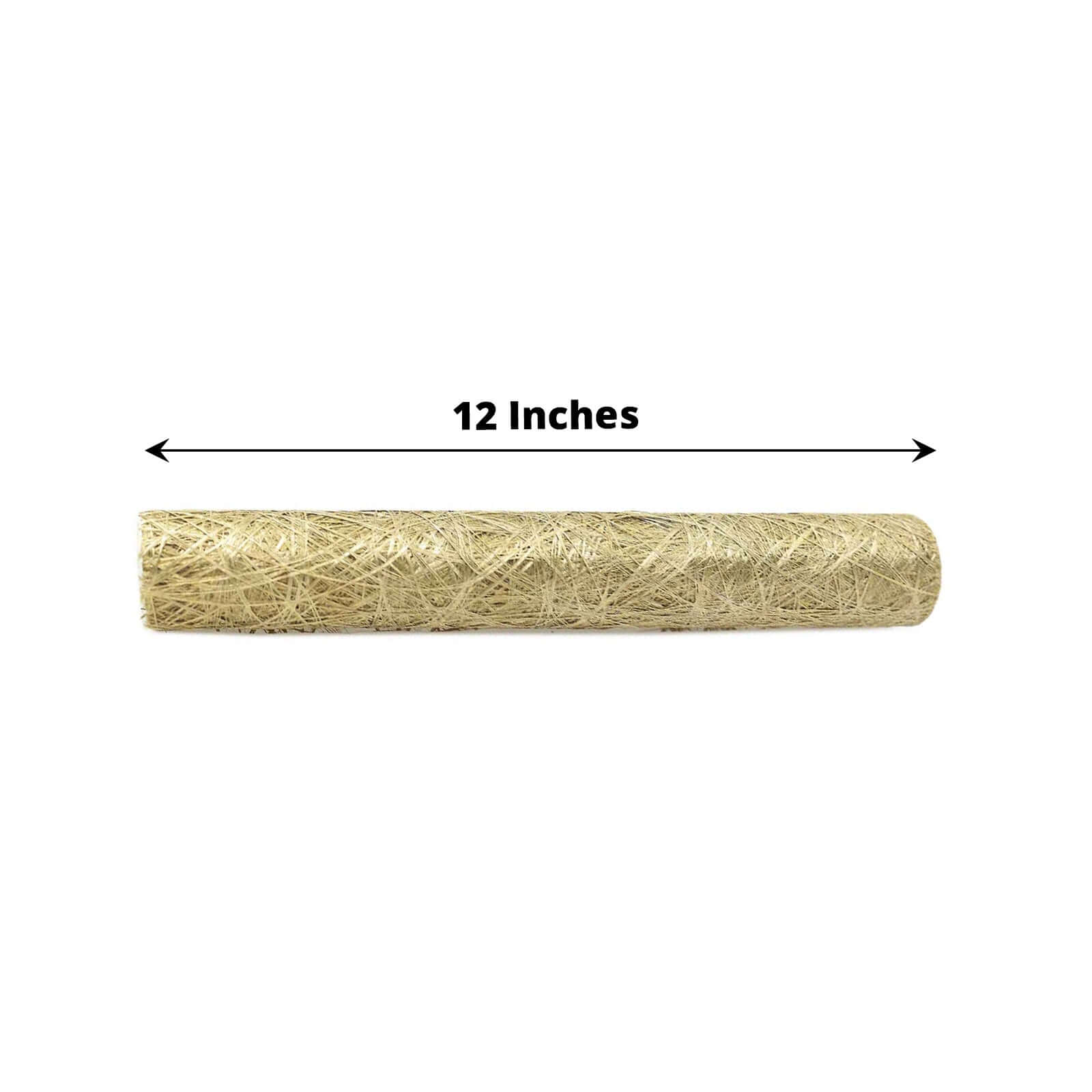 Polyester 12"x108" Table Runner Metallic Gold Disposable Non-Woven Fiber Roll - Stylish & Chic Table Decor
