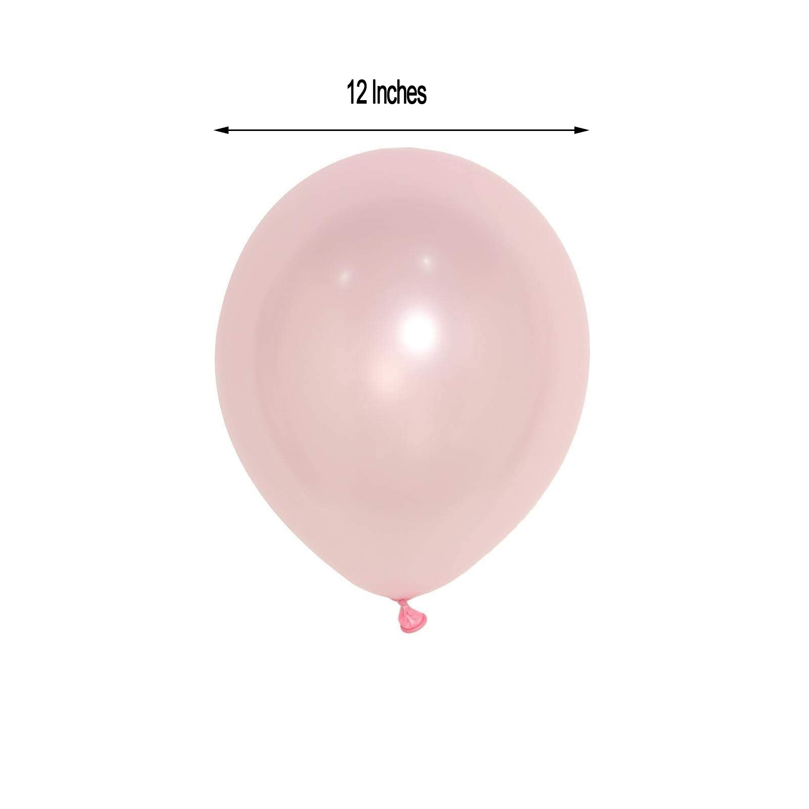 25 Pack 12" Shiny Pearl Blush Latex Helium, Air or Water Balloons