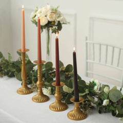 12-Pack Taper Candles Premium Wax Design Mixed Natural - Unscented Candles for Sophisticated Decor 10"