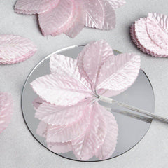 144 Pink Burning Passion Leaves