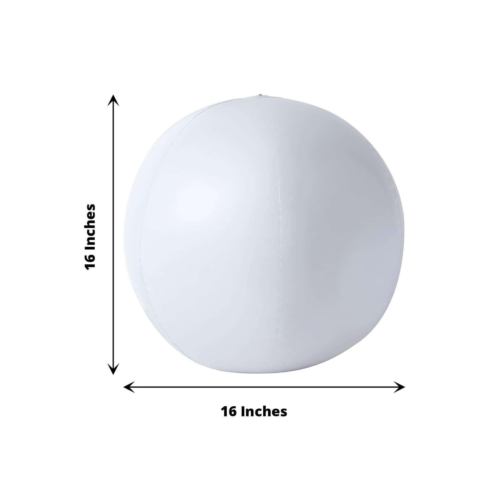 16" Floating Pool Light Up Glow Ball, Inflatable Outdoor Garden Lights With Remote - 13 RGB Colors and 3 Color Modes