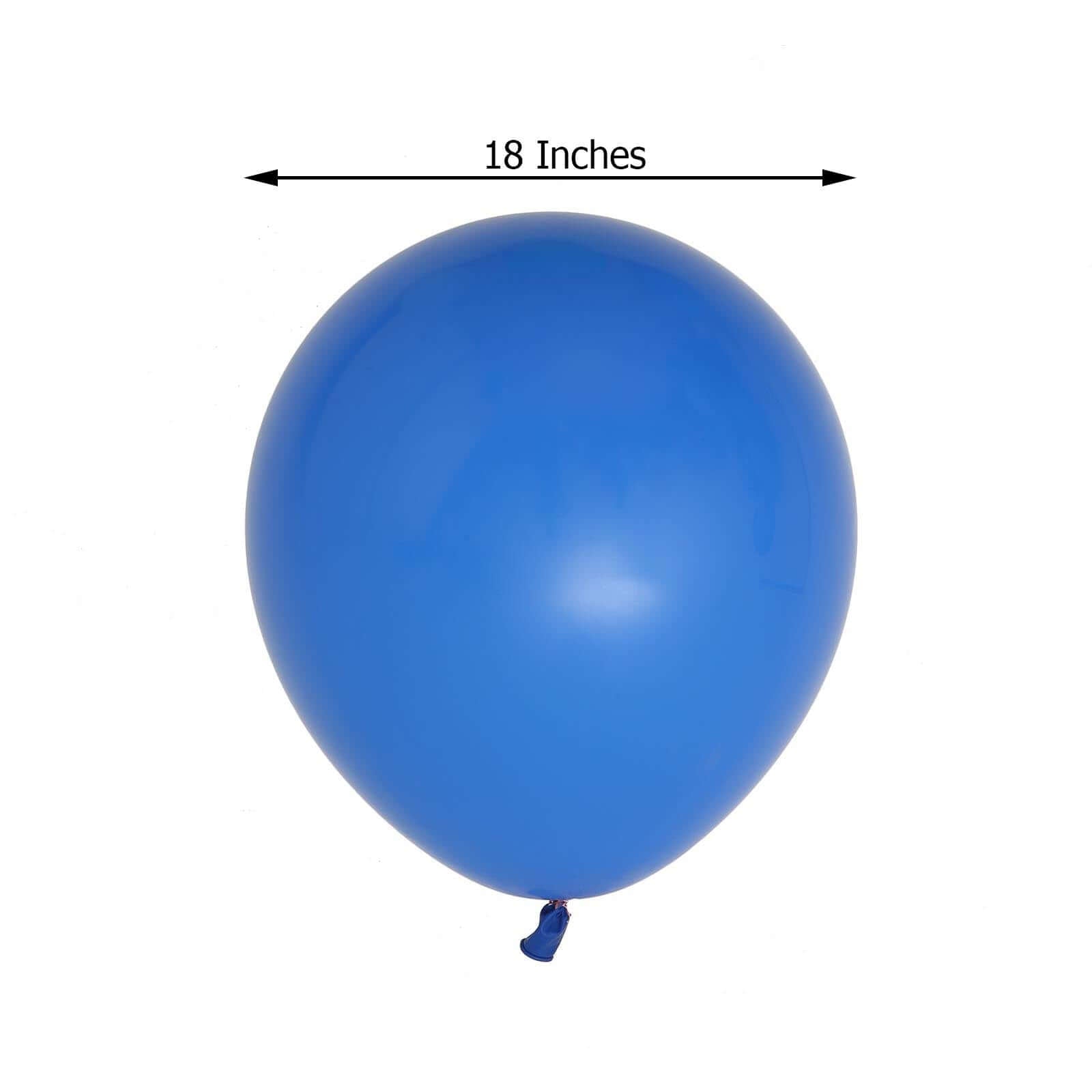 10 Pack 18" Matte Pastel Royal Blue Helium Air Latex Party Balloons
