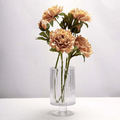 2 Bushes 29" Tall Dusty Rose Artificial Silk Peony Flower Bouquets