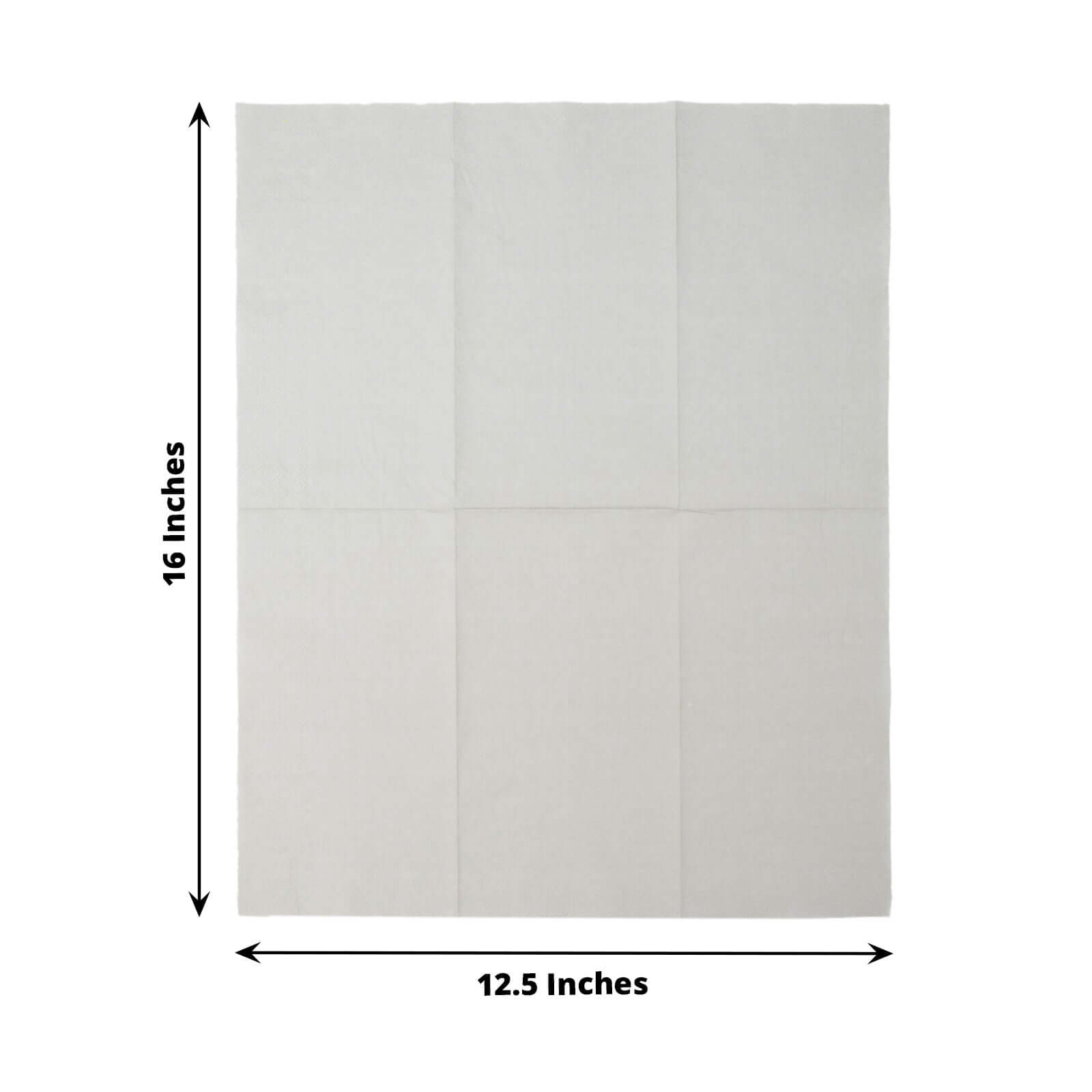 50-Pack Paper Napkins Soft Silver - Disposable 2-Ply Cocktail and Beverage Napkins for Weddings