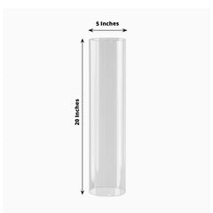2-Pack Clear Glass Candelabra Shades Open End Hurricane Design - Stylish Table Centerpiece 20"