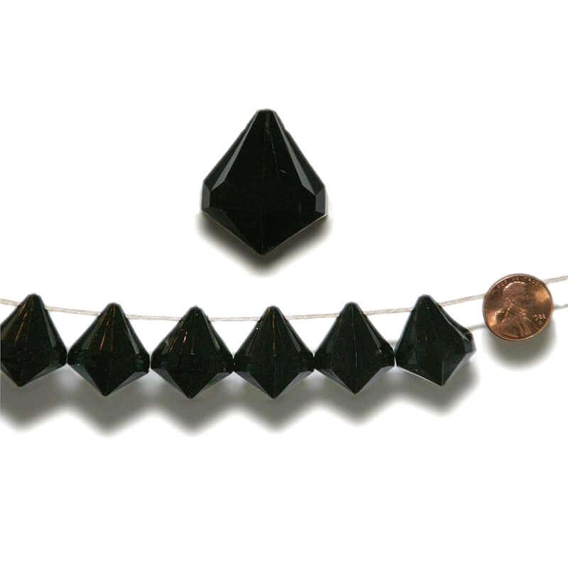 240 PCS Acrylic Teardrop Crystals Black - Lightweight Chandelier Raindrop Crystals for Crafting Hanging Decorations & Classy Displays 20MM