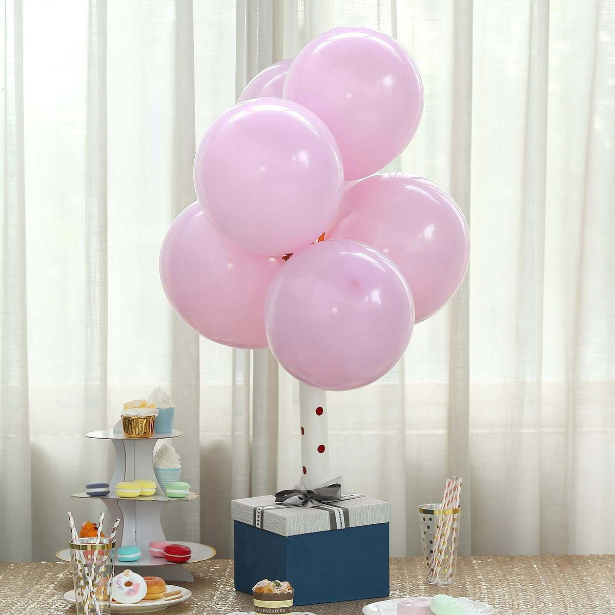 25 Pack 12" Matte Pastel Lavender Lilac Helium or Air Latex Party Balloons