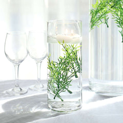 25-Pack Artificial Fern Leaf Branch Stems Green - Versatile Faux Stems for Floral Bouquets Vase Displays & Event Decor 6"