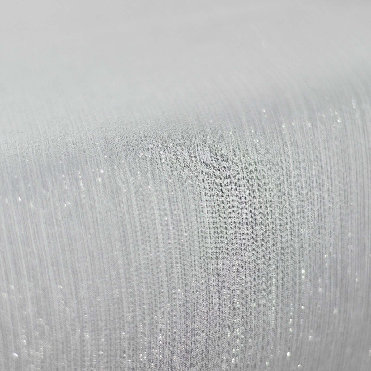54"x10 Yards White Minimal Crinkle Chiffon Shiny Fabric Bolt, DIY Craft Fabric Roll
