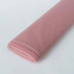 54"x40 Yards Dusty Rose Tulle Fabric Bolt, DIY Crafts Sheer Fabric Roll