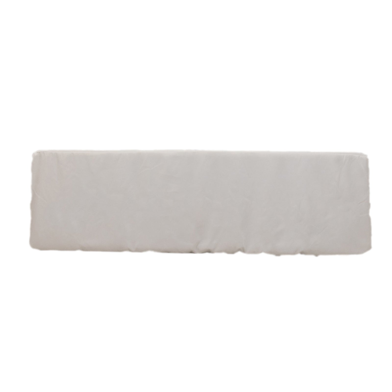 Premium Polyester 8ft Rectangle Tablecloth White Durable Fitted 220GSM Table Cover for Trade Shows & Events