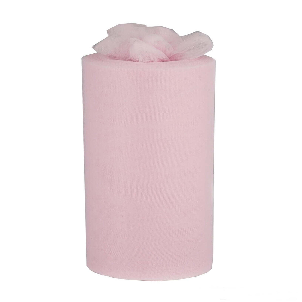 9"x100 Yards Pink Tulle Fabric Bolt, Sheer Fabric Spool Roll For Crafts