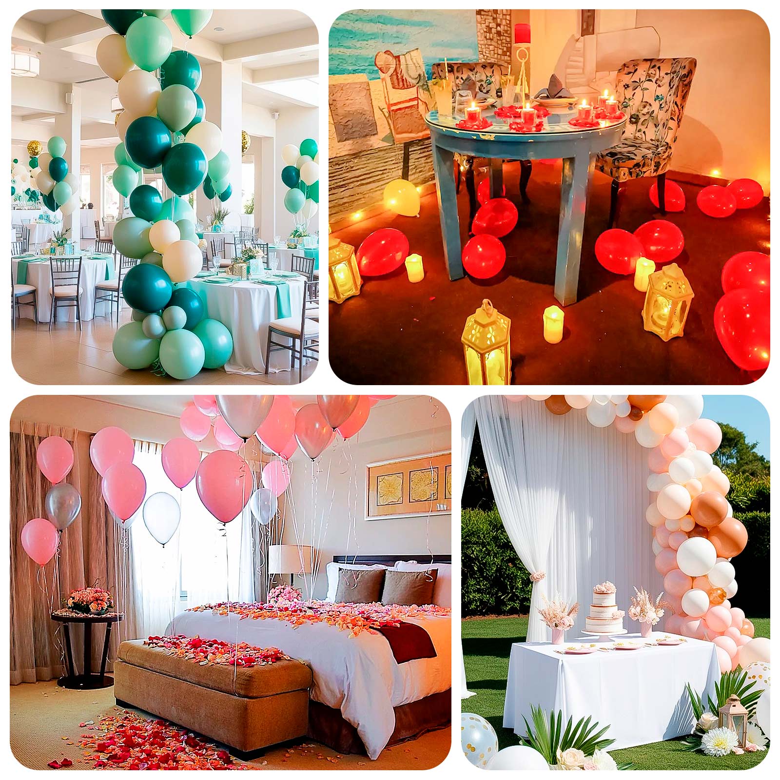 50 Pack Matte Pastel Violet Amethyst Biodegradable Balloons 12", Round Eco-friendly Thick Latex Party Balloons