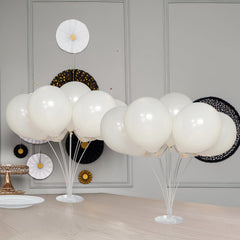 2 Pack Clear Balloon Centerpieces Holder, 30" Table Top Balloon Stand Stick Kit